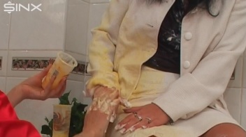 Sploshed Babes Get Smeared With Puddings Screencap 23 on www.sinx.com
