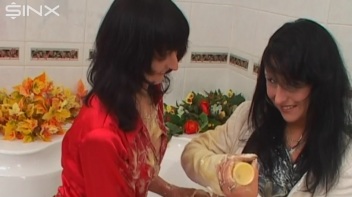 Sploshed Babes Get Smeared With Puddings Screencap 49 on www.sinx.com