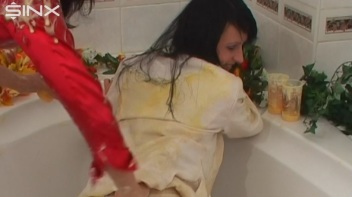 Sploshed Babes Get Smeared With Puddings Screencap 58 on www.sinx.com