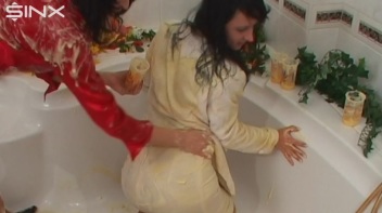Sploshed Babes Get Smeared With Puddings Screencap 60 on www.sinx.com