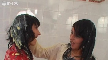 Sploshed Babes Get Smeared With Puddings Screencap 67 on www.sinx.com