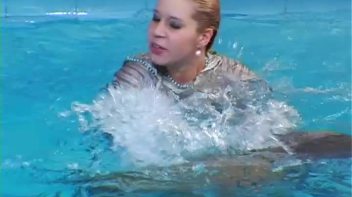 Shiny Skirts and Blouses Soaked With Water Screencap 21 on www.sinx.com