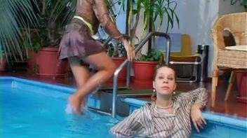 Shiny Skirts and Blouses Soaked With Water Screencap 60 on www.sinx.com