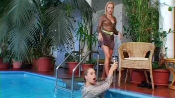 Shiny Skirts and Blouses Soaked With Water Screencap 61 on www.sinx.com