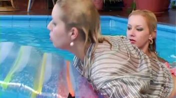 Shiny Skirts and Blouses Soaked With Water Screencap 65 on www.sinx.com