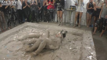 Muddy Wrestling: Shiny Tag-Teamers Tear It Up In The Mud! Screencap 21 on www.sinx.com