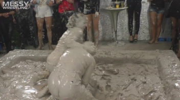 Muddy Wrestling: Shiny Tag-Teamers Tear It Up In The Mud! Screencap 23 on www.sinx.com