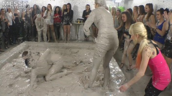 Muddy Wrestling: Shiny Tag-Teamers Tear It Up In The Mud! Screencap 34 on www.sinx.com