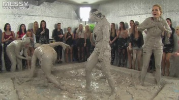 Muddy Wrestling: Shiny Tag-Teamers Tear It Up In The Mud! Screencap 35 on www.sinx.com