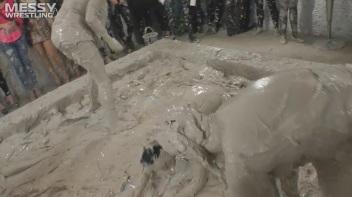Muddy Wrestling: Shiny Tag-Teamers Tear It Up In The Mud! Screencap 64 on www.sinx.com