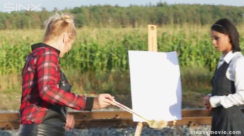 Outdoor Painting Session Turns Messy Quick Screencap 6 on www.sinx.com
