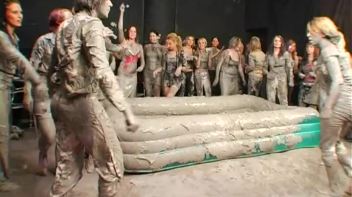 Amateur Babes Prove Themselves In The Mud Pit Screencap 3 on www.sinx.com