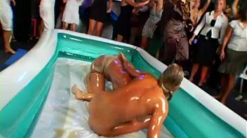 Wet and Messy Federation Of Oil Wrestling Screencap 39 on www.sinx.com