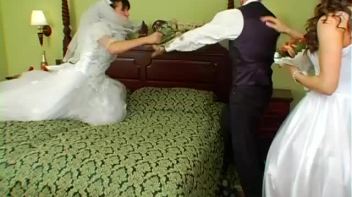 Brides-To-Be Get In Sexy Catfight Screencap 12 on www.sinx.com