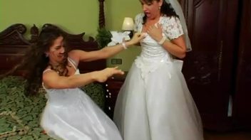 Brides-To-Be Get In Sexy Catfight Screencap 14 on www.sinx.com