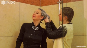 Sexy Babes Shower Together Fully Clothed Screencap 51 on www.sinx.com