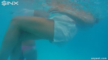 Outdoor Pool Play For Babes In White Dresses Screencap 51 on www.sinx.com