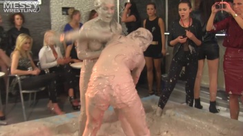 Muddy Wrestling: Matching Cutie Babes Go Mud Crazy Screencap 88 on www.sinx.com