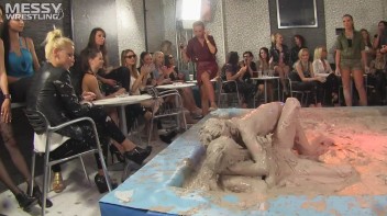 Muddy Wrestling: Matching Cutie Babes Go Mud Crazy Screencap 96 on www.sinx.com