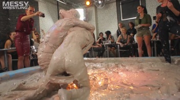 Muddy Wrestling: Matching Cutie Babes Go Mud Crazy Screencap 99 on www.sinx.com