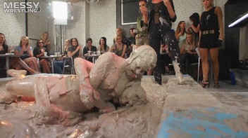 Muddy Wrestling: Matching Cutie Babes Go Mud Crazy Screencap 100 on www.sinx.com