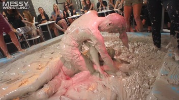 Muddy Wrestling: Matching Cutie Babes Go Mud Crazy Screencap 102 on www.sinx.com