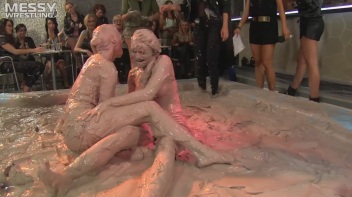 Muddy Wrestling: Matching Cutie Babes Go Mud Crazy Screencap 103 on www.sinx.com