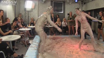 Muddy Wrestling: Matching Cutie Babes Go Mud Crazy Screencap 41 on www.sinx.com