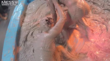 Muddy Wrestling: Matching Cutie Babes Go Mud Crazy Screencap 44 on www.sinx.com