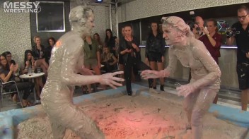Muddy Wrestling: Matching Cutie Babes Go Mud Crazy Screencap 51 on www.sinx.com