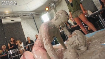 Muddy Wrestling: Matching Cutie Babes Go Mud Crazy Screencap 57 on www.sinx.com