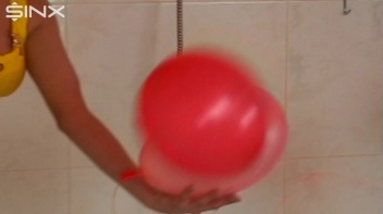 Sexy Babes Play With Balloons In The Shower Screencap 10 on www.sinx.com