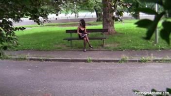 Park Bench Piss Slut Gives Head Screencap 1 on www.sinx.com