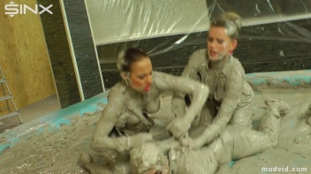 Messy girls double team hot blonde in mud wrestling catfight Screencap 25 on www.sinx.com