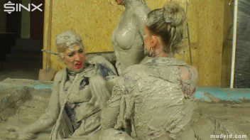 Messy girls double team hot blonde in mud wrestling catfight Screencap 34 on www.sinx.com