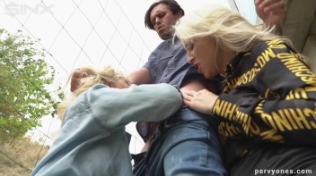 Stunning Blondes Cum Swap After Outdoor Sex Screencap 33 on www.sinx.com