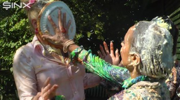 Messy Outdoor Food Fight For Glamour Babes Screencap 65 on www.sinx.com