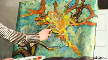 Painting A Jizz Masterpiece Screencap 2 on www.sinx.com