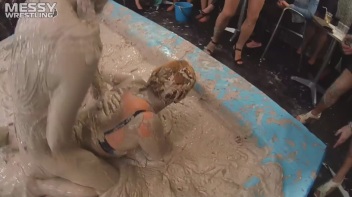 Messy Wrestling (Lost Footage Found): Badass Babes Throw Down Hard! 1/2 Price!!! Action Cam Footage! Screencap 35 on www.sinx.com