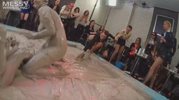 Messy Wrestling (Lost Footage Found): Badass Babes Throw Down Hard! 1/2 Price!!! Action Cam Footage! Screencap 63 on www.sinx.com