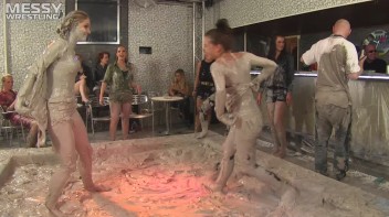 Muddy Wrestling Special: 2 Amateur Battles - Audience vs. Audience Screencap 9 on www.sinx.com