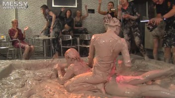 Muddy Wrestling Special: 2 Amateur Battles - Audience vs. Audience Screencap 19 on www.sinx.com