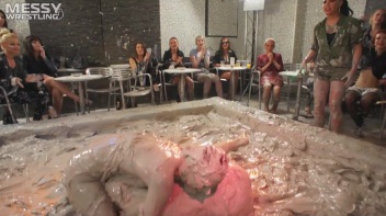 Muddy Wrestling Special: 2 Amateur Battles - Audience vs. Audience Screencap 39 on www.sinx.com