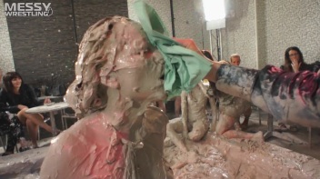 Muddy Wrestling Special: 2 Amateur Battles - Audience vs. Audience Screencap 42 on www.sinx.com