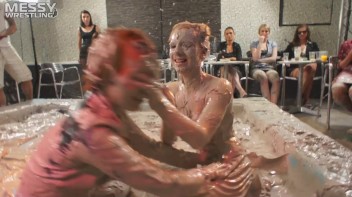 Muddy Wrestling Special: 2 Amateur Battles - Audience vs. Audience Screencap 54 on www.sinx.com