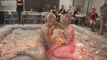 Muddy Wrestling Special: 2 Amateur Battles - Audience vs. Audience Screencap 73 on www.sinx.com