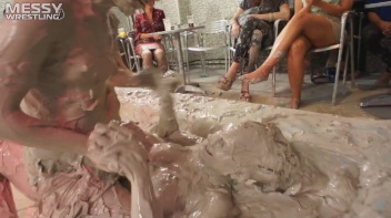 Muddy Wrestling Special: 2 Amateur Battles - Audience vs. Audience Screencap 79 on www.sinx.com