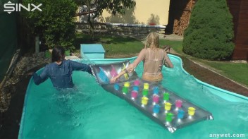 Besties Nearly Get Caught Playing In Backyard Pool! Screencap 24 on www.sinx.com
