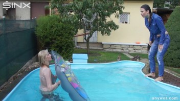 Besties Nearly Get Caught Playing In Backyard Pool! Screencap 43 on www.sinx.com