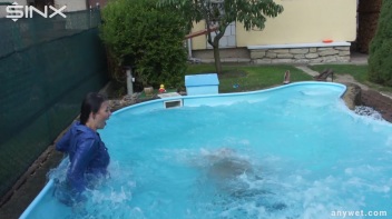 Besties Nearly Get Caught Playing In Backyard Pool! Screencap 44 on www.sinx.com